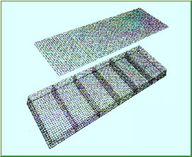 Woven mesh gabion mattresses